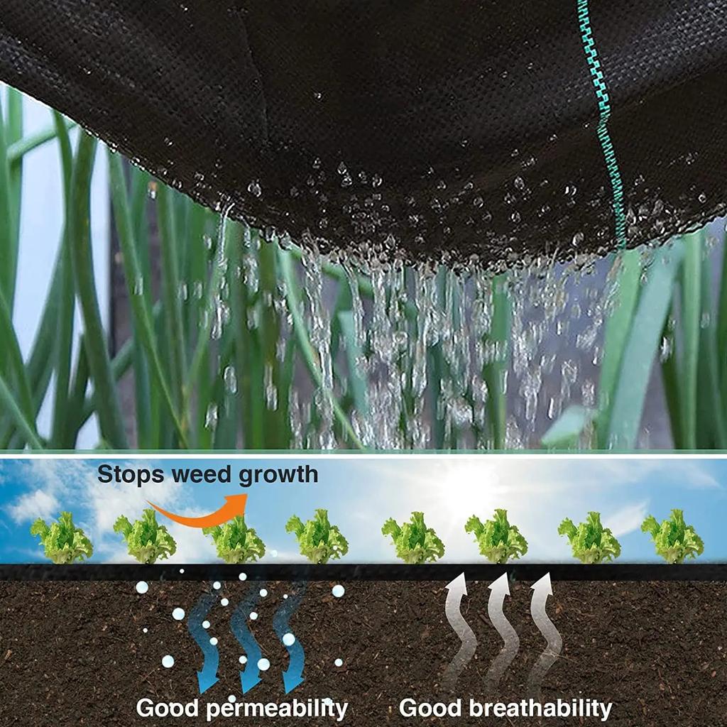 Heavy Duty Woven Weed Barrier Fabric 2m x 10-15m by HitMyNeed