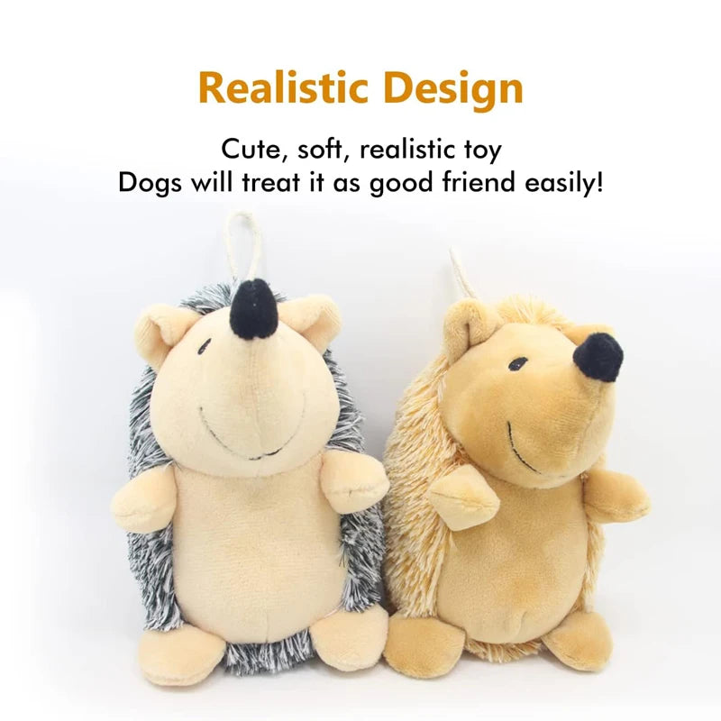 Hedgehog Dog Toy with Squeaker for Interactive Play by HitMyNeed