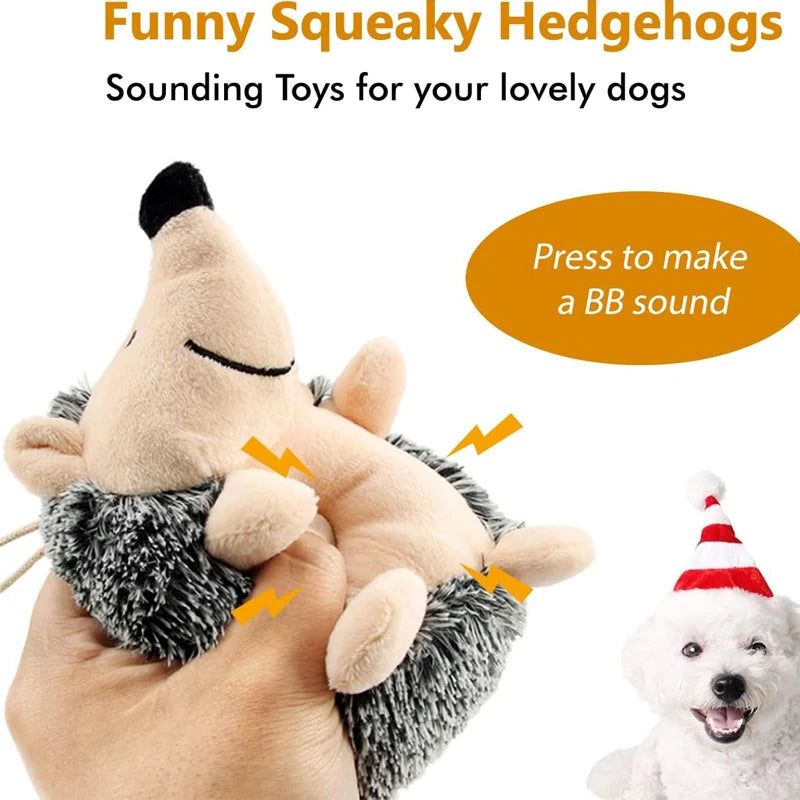 Hedgehog Dog Toy with Squeaker for Interactive Play by HitMyNeed