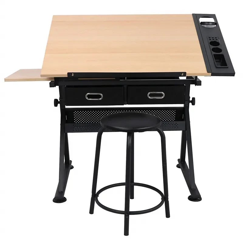 Height Adjustable Drafting and Drawing Table Desk by HitMyNeed