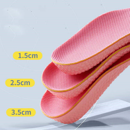 Height Increase Orthopedic Insoles with Arch Support pink 3-5-cm by HitMyNeed