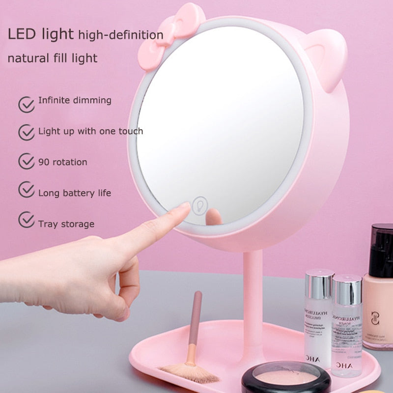 Hello Kitty LED Vanity Mirror with Touch Light by HitMyNeed