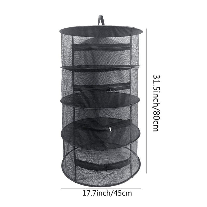 Herb Drying Rack 4-Layer Mesh Net, 45 cm by HitMyNeed
