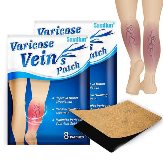 Herbal Varicose Vein Relief Patches 8pcs-in-1-bag by HitMyNeed