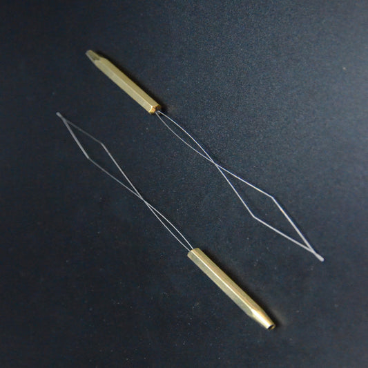 Hexagonal Handle Brass Bobbin Threader by HitMyNeed