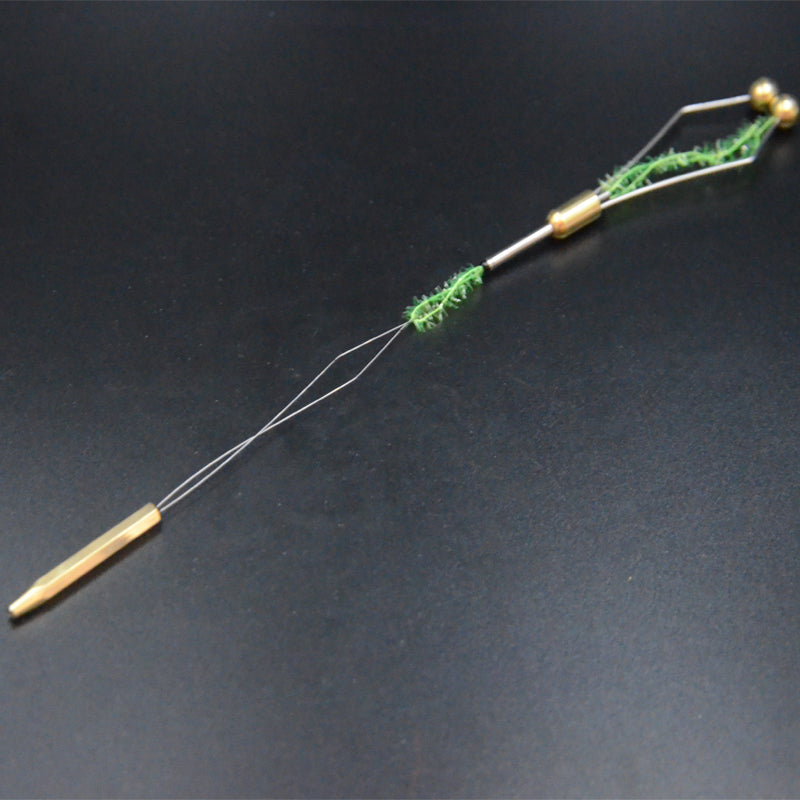 Hexagonal Handle Brass Bobbin Threader by HitMyNeed