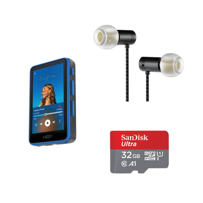 HiBy R1 HiFi Music Player with WiFi, BT 5.1 & USB DAC blue-value-set by HitMyNeed