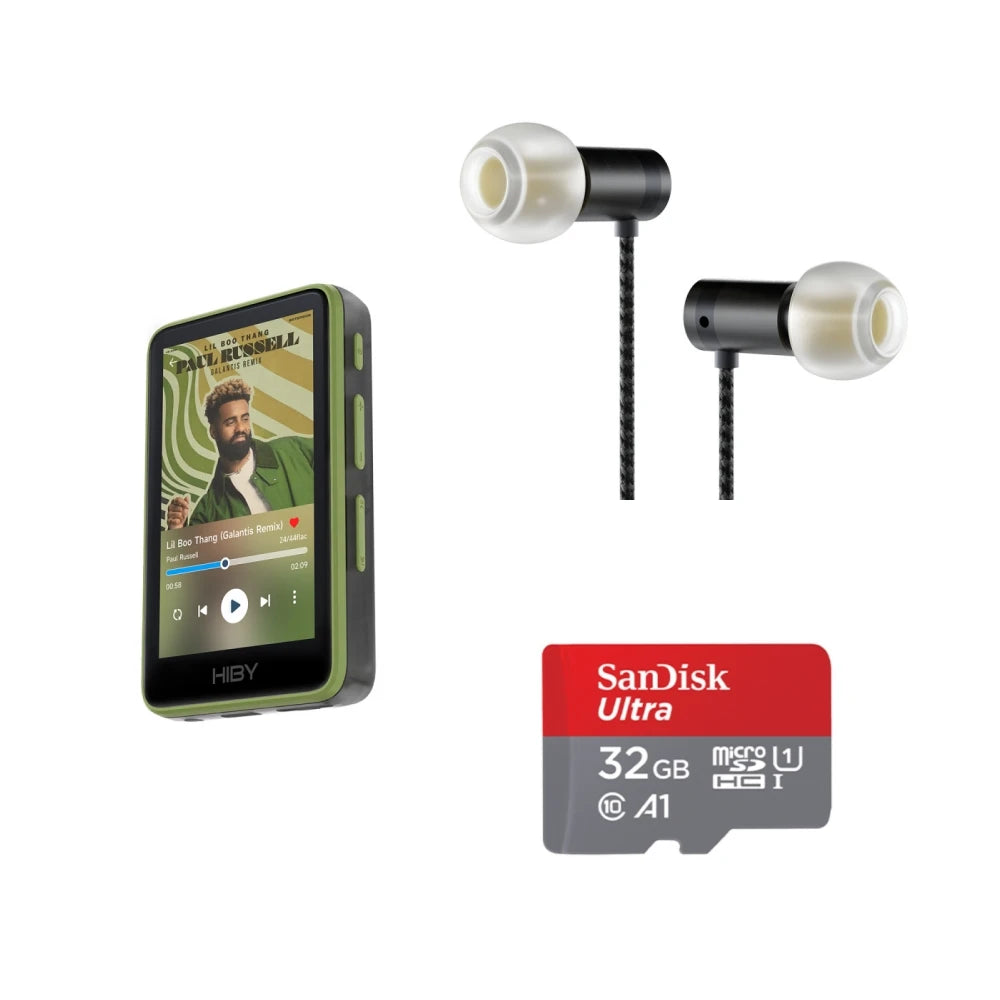 HiBy R1 HiFi Music Player with WiFi, BT 5.1 & USB DAC green-value-set by HitMyNeed