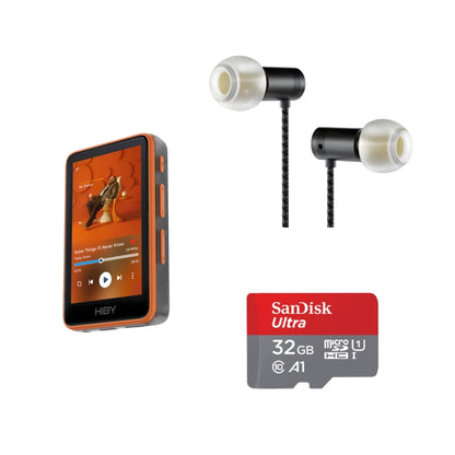 HiBy R1 HiFi Music Player with WiFi, BT 5.1 & USB DAC orange-value-set by HitMyNeed
