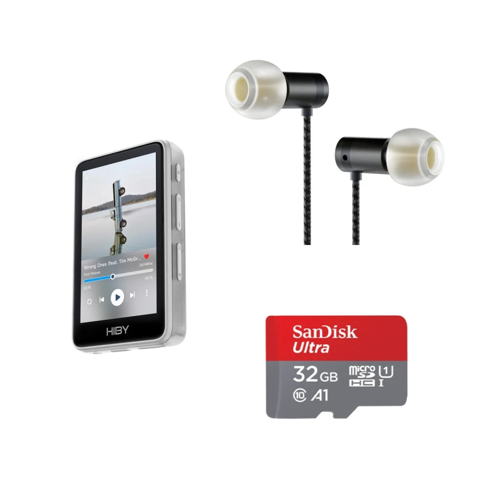 HiBy R1 HiFi Music Player with WiFi, BT 5.1 & USB DAC white-value-set by HitMyNeed