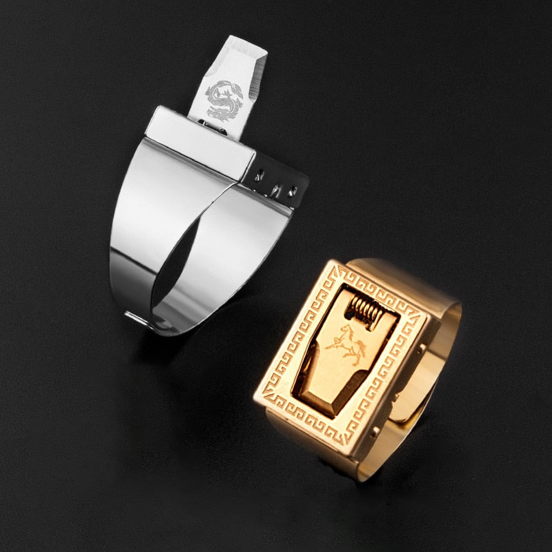 Hidden Blade Ring for Discreet Self-Defense by HitMyNeed