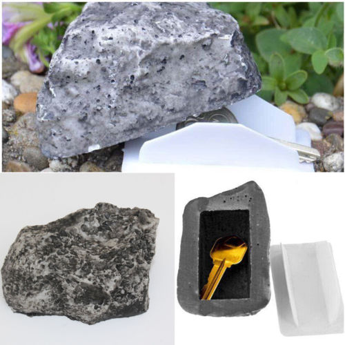 Hide a Key Rock Discreet Outdoor Key Storage by HitMyNeed