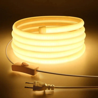 High Bright COB LED Neon Strip Light IP67 220V warm-white 5m by HitMyNeed