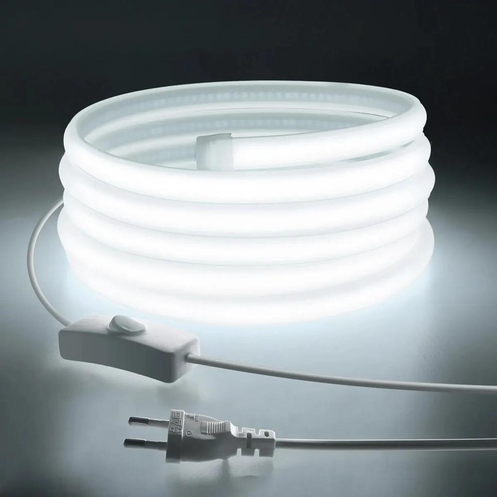 High Bright COB LED Neon Strip Light IP67 220V white 5m by HitMyNeed