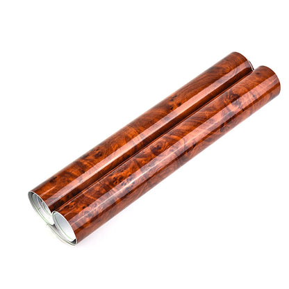 High Gloss Wood Grain Car Interior Vinyl Wrap 30x120cm by HitMyNeed