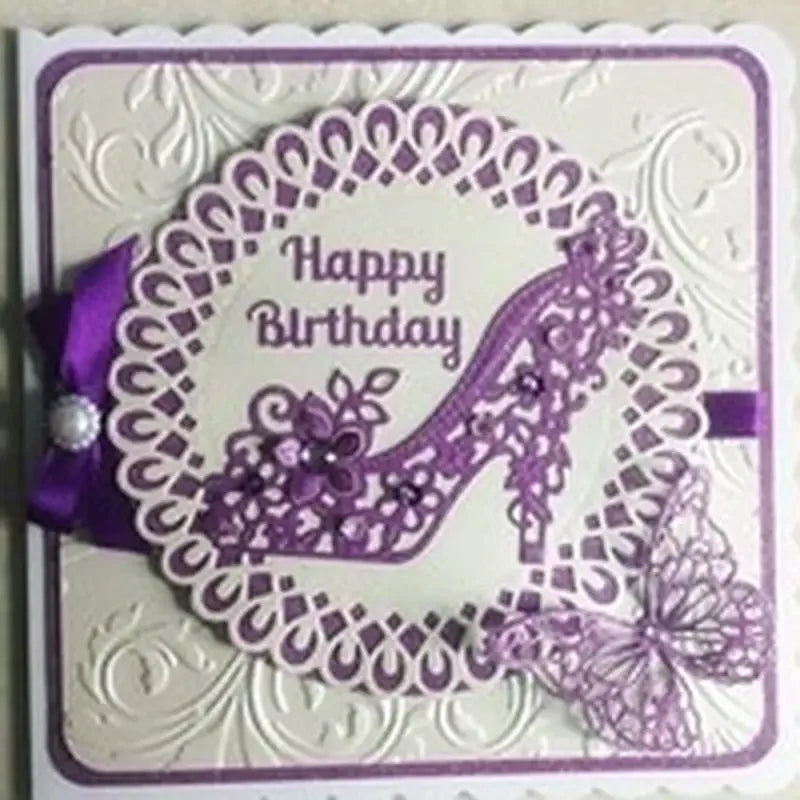High-Heeled Shoe Metal Cutting Die for Card Making by HitMyNeed