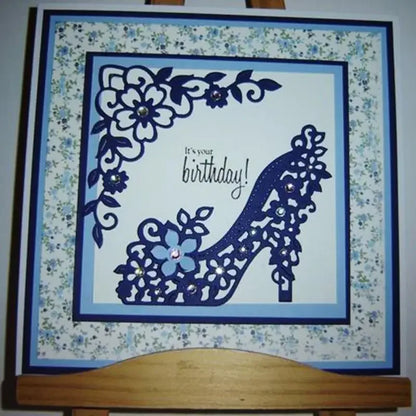 High-Heeled Shoe Metal Cutting Die for Card Making by HitMyNeed