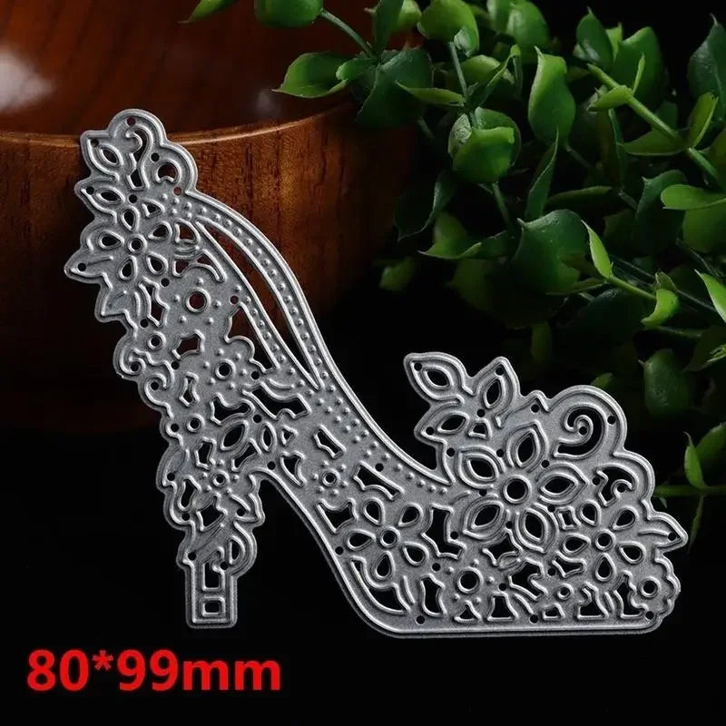 High-Heeled Shoe Metal Cutting Die for Card Making by HitMyNeed