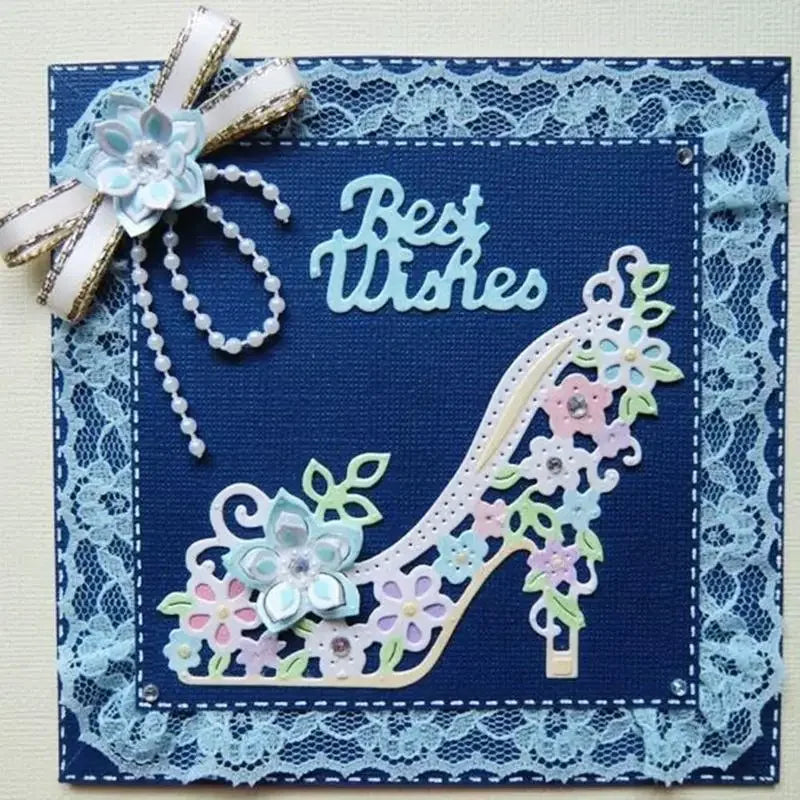 High-Heeled Shoe Metal Cutting Die for Card Making by HitMyNeed