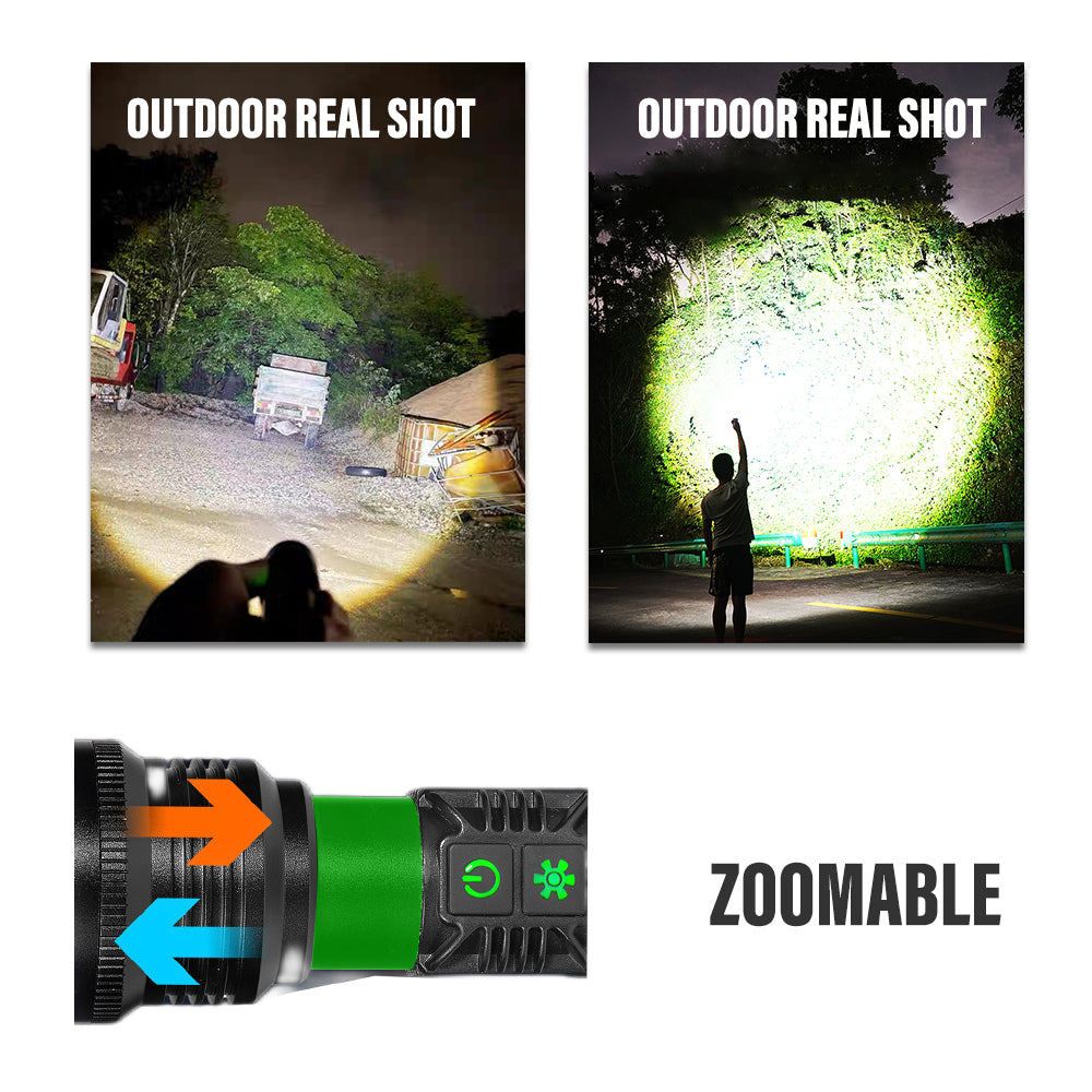 High Power 30W LED Tactical Flashlight 1500m by HitMyNeed