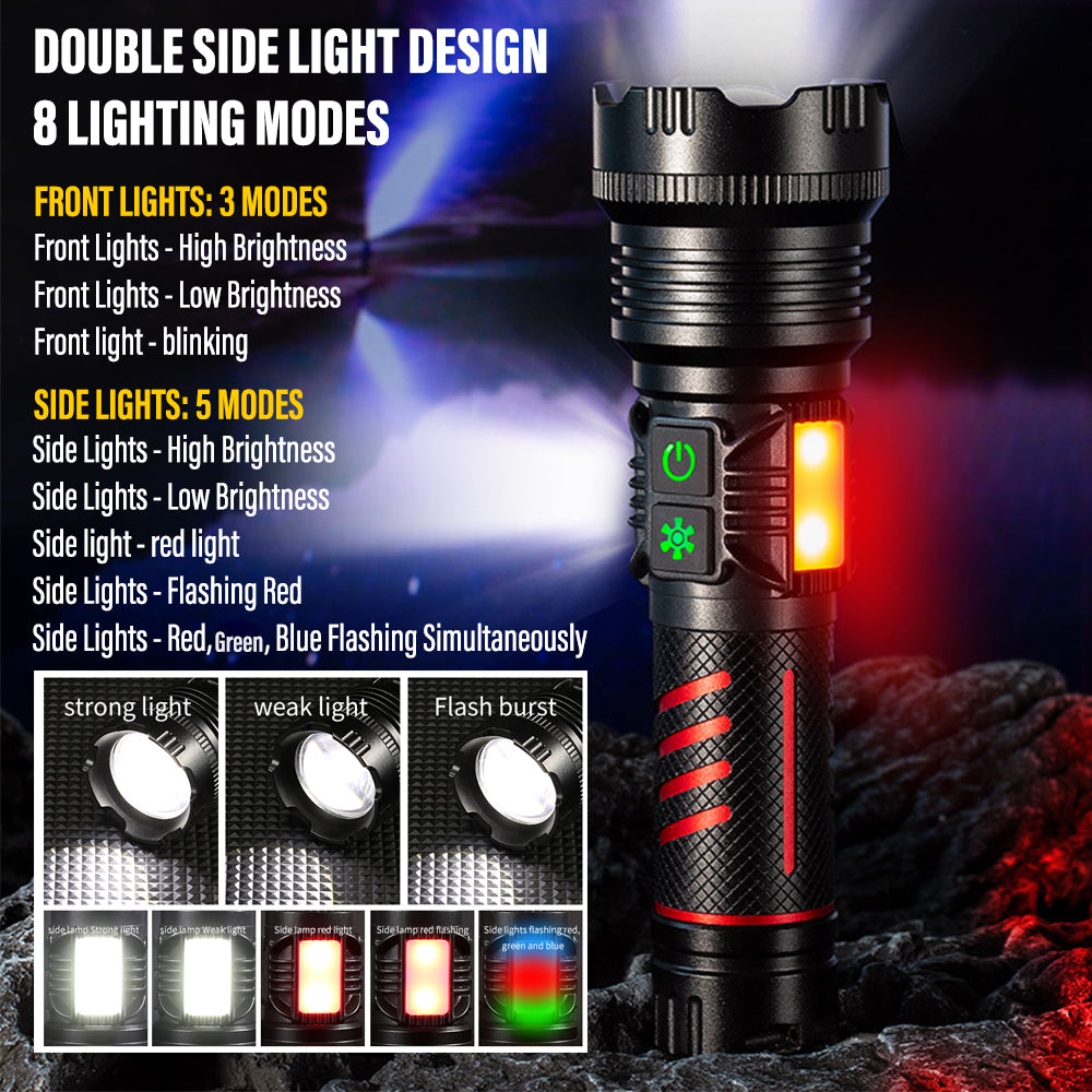 High Power 30W LED Tactical Flashlight 1500m by HitMyNeed