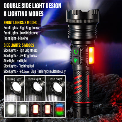 High Power 30W LED Tactical Flashlight 1500m by HitMyNeed
