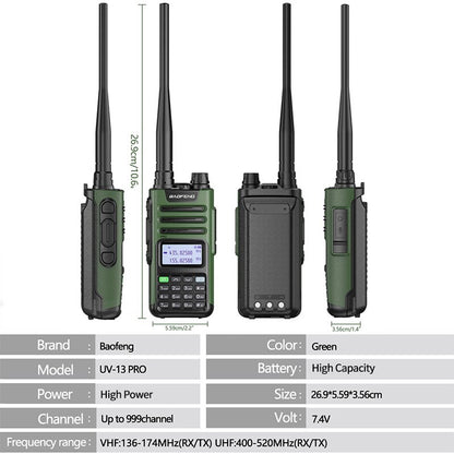 High Power Dual Band 10W Long Range Walkie Talkie by HitMyNeed