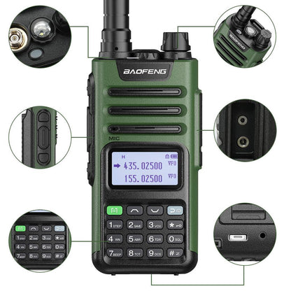 High Power Dual Band 10W Long Range Walkie Talkie by HitMyNeed