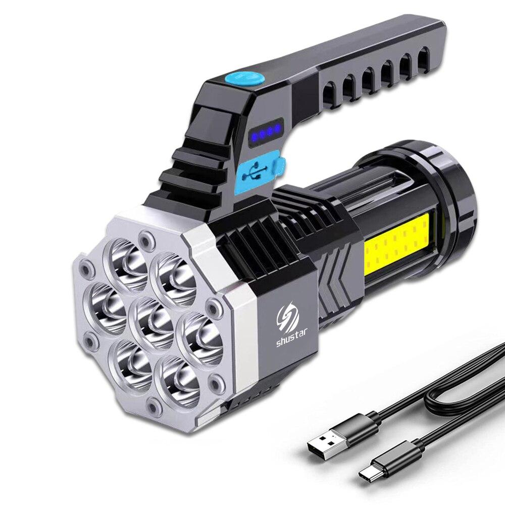 High Power Rechargeable 7-LED Camping Flashlight by HitMyNeed