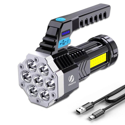 High Power Rechargeable 7-LED Camping Flashlight by HitMyNeed