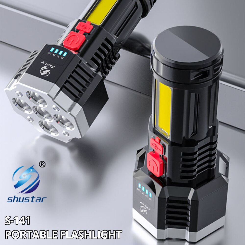 High Power Rechargeable 7-LED Camping Flashlight by HitMyNeed
