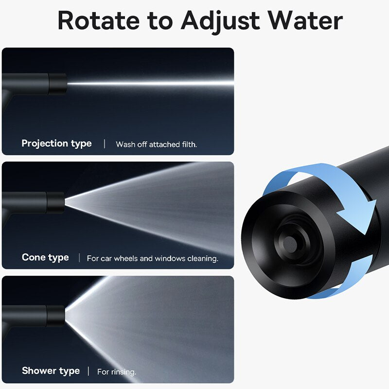 High Pressure 3-Mode Car Wash Spray Nozzle by HitMyNeed