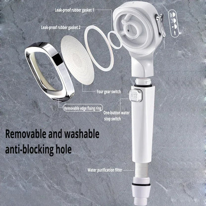 High Pressure 3-Mode Water-Saving Shower Head Set by HitMyNeed