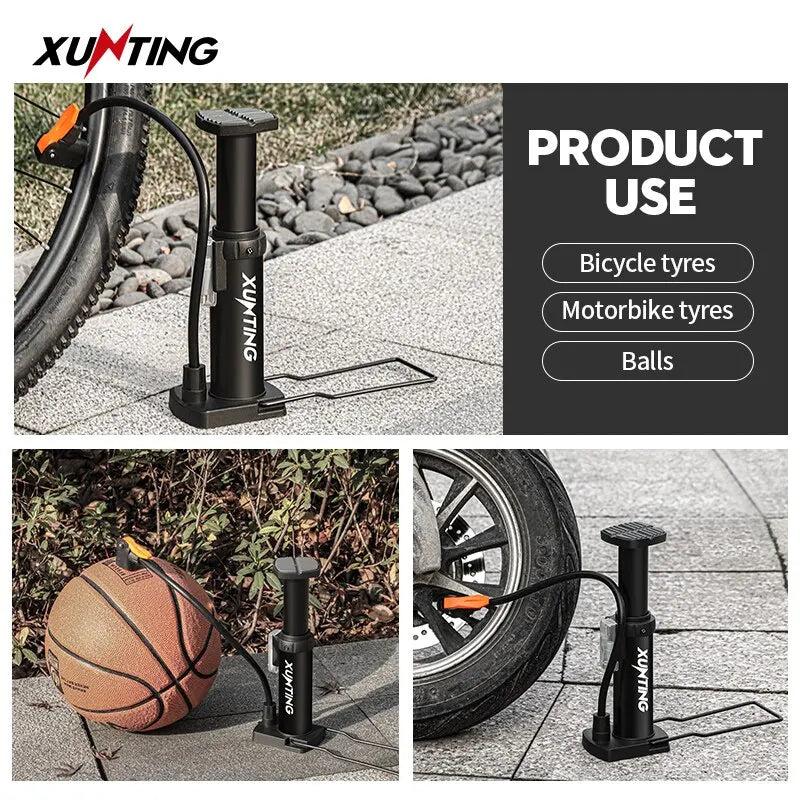 High Pressure Foot Bike Pump for Schrader & Presta by HitMyNeed