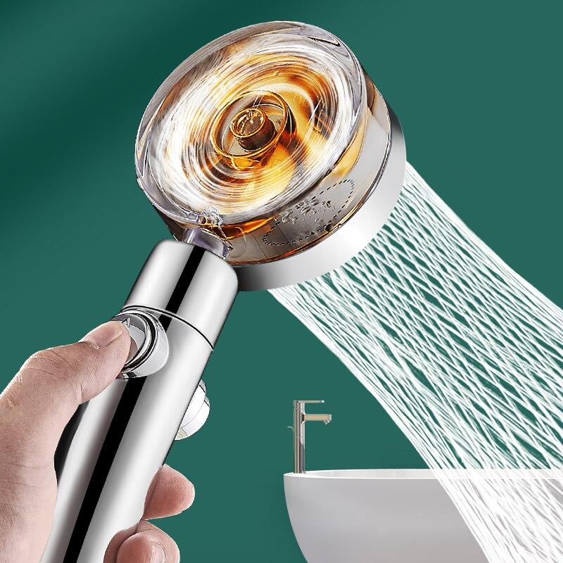 High Pressure Propeller Rainfall Water Saving Shower Head by HitMyNeed