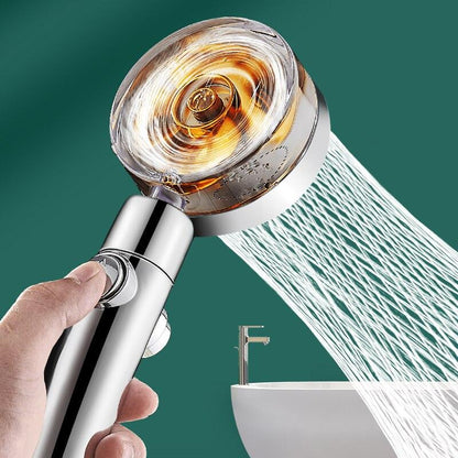 High Pressure Propeller Rainfall Water Saving Shower Head by HitMyNeed