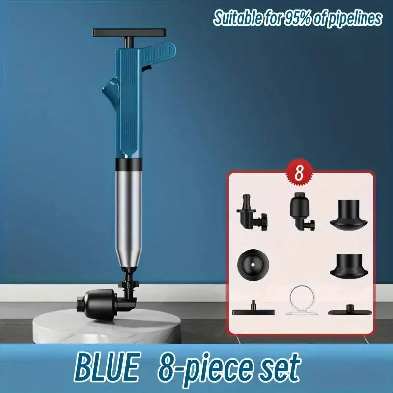 High-Pressure Toilet & Drain Plunger Kit by HitMyNeed