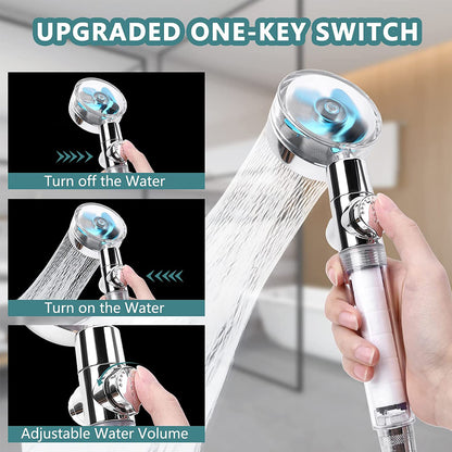 High Pressure Water-Saving Handheld Shower Head by HitMyNeed