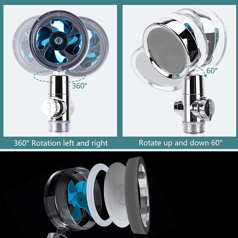 High Pressure Water-Saving Handheld Shower Head by HitMyNeed
