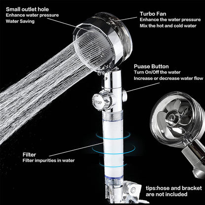 High Pressure Water-Saving Handheld Shower Head by HitMyNeed