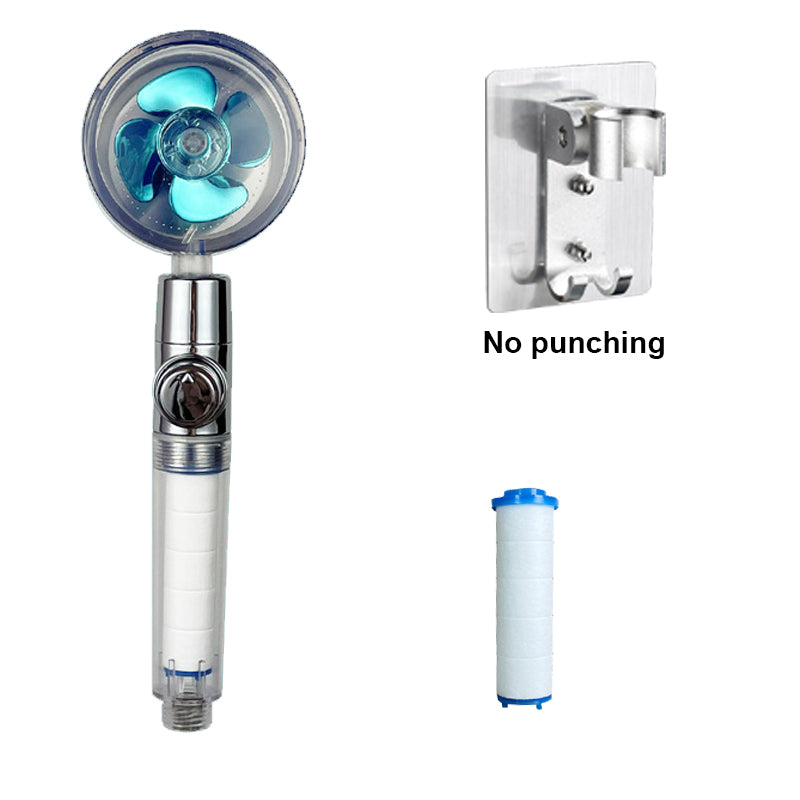 High Pressure Water-Saving Handheld Shower Head tou07-blue-base by HitMyNeed