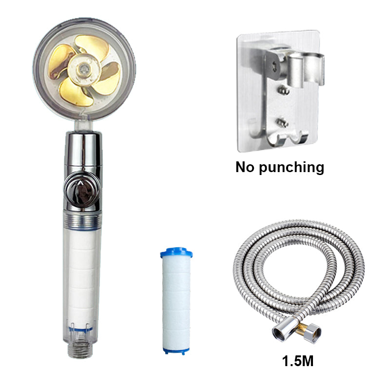 High Pressure Water-Saving Handheld Shower Head tou07-gold-suit by HitMyNeed