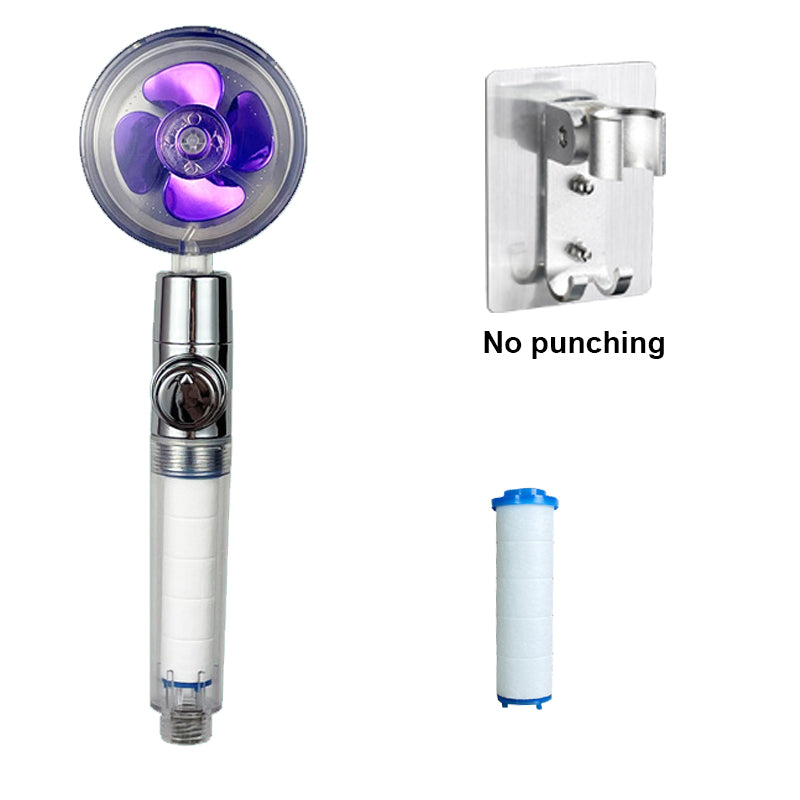 High Pressure Water-Saving Handheld Shower Head tou07-purple-base by HitMyNeed