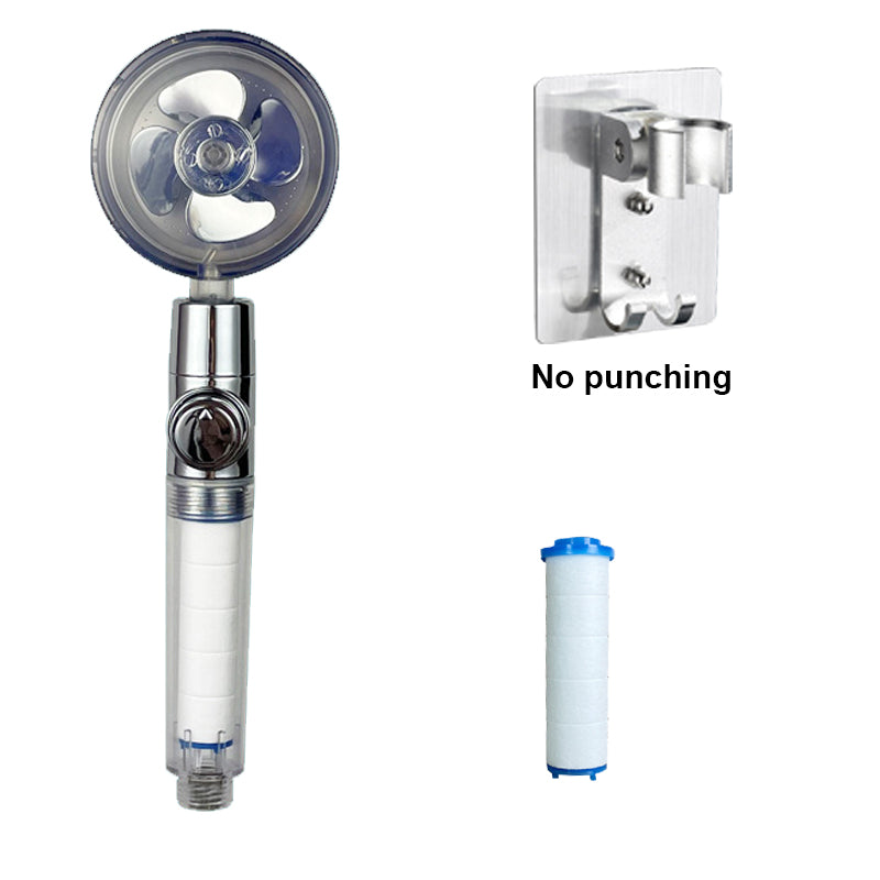 High Pressure Water-Saving Handheld Shower Head tou07-silver-base by HitMyNeed