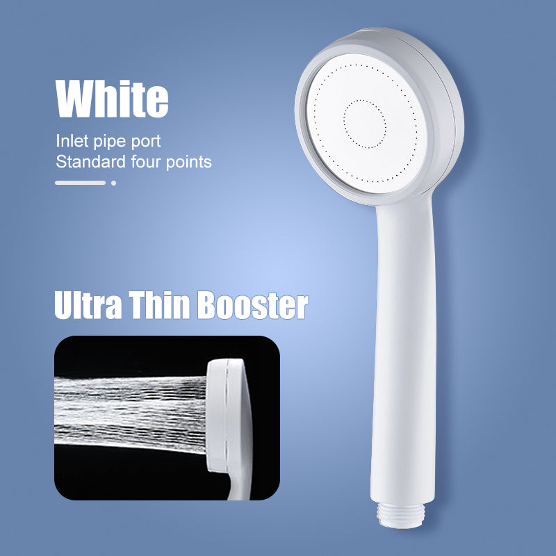 High Pressure Water-Saving Rainfall Shower Head Set white by HitMyNeed