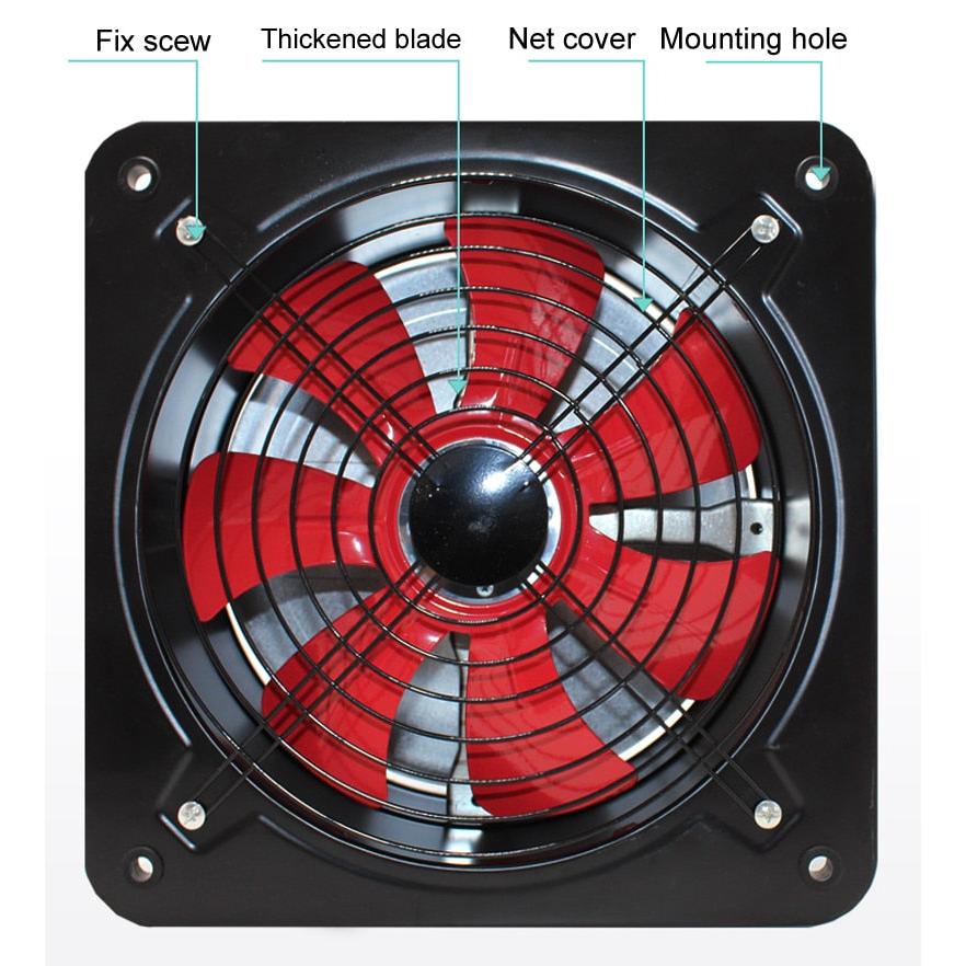 High-Speed Kitchen Exhaust Fan 120W 350mm Panel by HitMyNeed