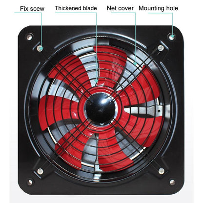 High-Speed Kitchen Exhaust Fan 120W 350mm Panel by HitMyNeed