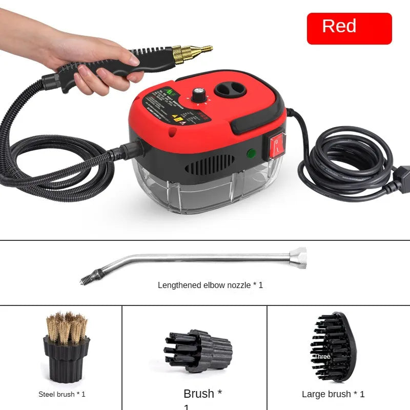 High-Temperature Multipurpose Steam Cleaner 2500W red 110v by HitMyNeed