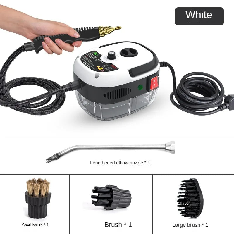 High-Temperature Multipurpose Steam Cleaner 2500W white 110v by HitMyNeed