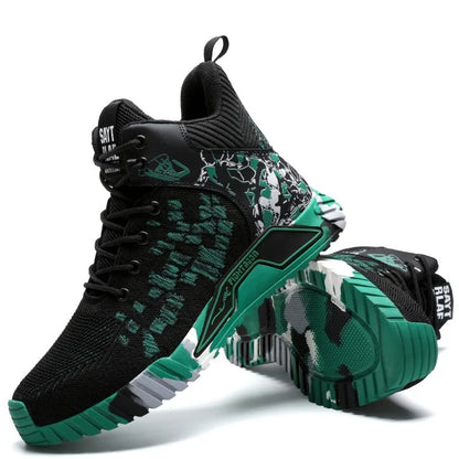 High Top Steel Toe Safety Work Boots Unisex ys862green 42.0 by HitMyNeed